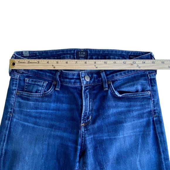 Citizens of Humanity Skinny Jeans Women's 29 Low Rise Blue Wash Denim Distressed - Picture 5 of 8